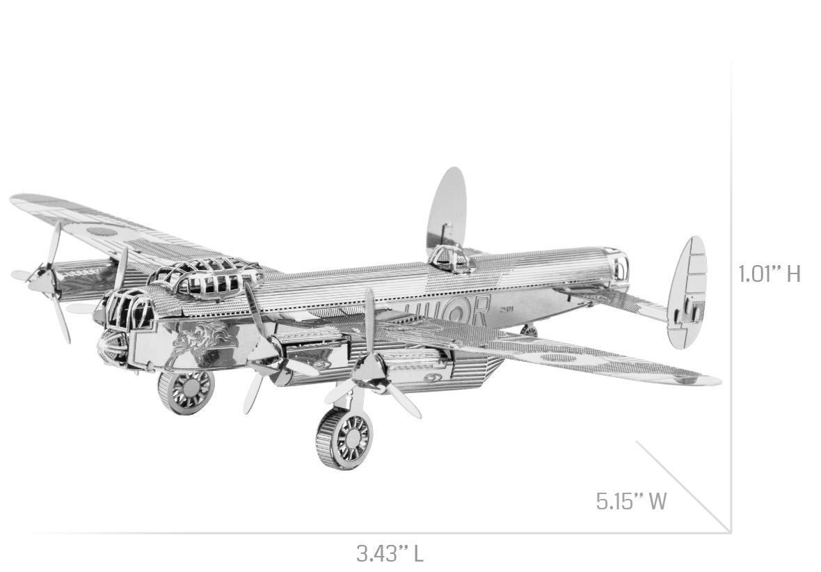 Metal Earth Avro Lancaster Bomber 3D Model Kit Innovatoys Metal