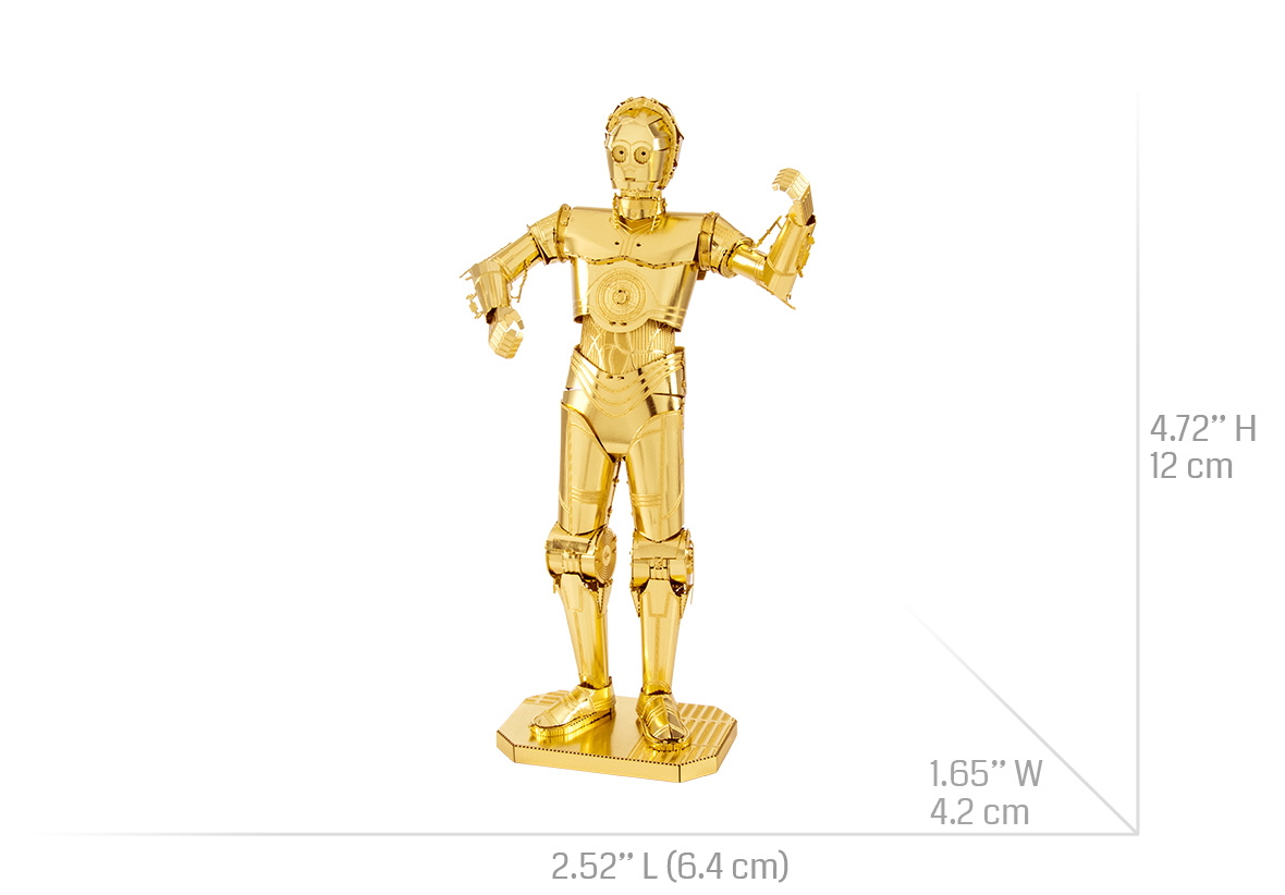 STAR WARS C-3PO & R2-D2 DELUXE SET Fascinations Metal Earth 3D Kit Laser Cut