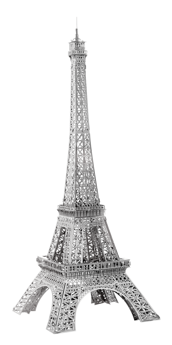 Eiffelturm 13 Teile 3D-Metall-Bausatz Silver-Edition Metal Earth 1016