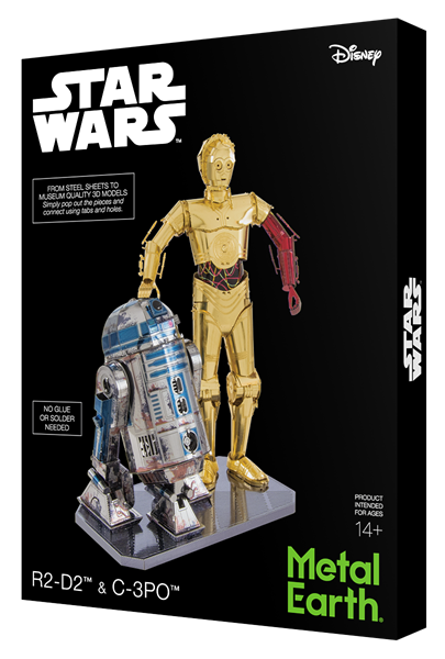 Eerder Drijvende kracht Belangrijk nieuws Metal Earth Star Wars C-3PO & R2-D2 3D Model Kit - Innovatoys