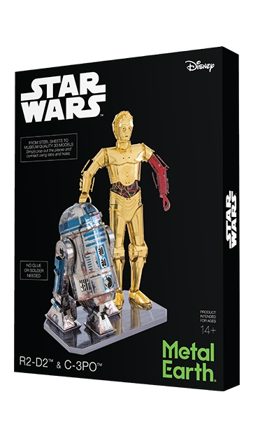 3D Star Wars Star Wars Gold C-3PO Metal Earth MMS270 Modèle 