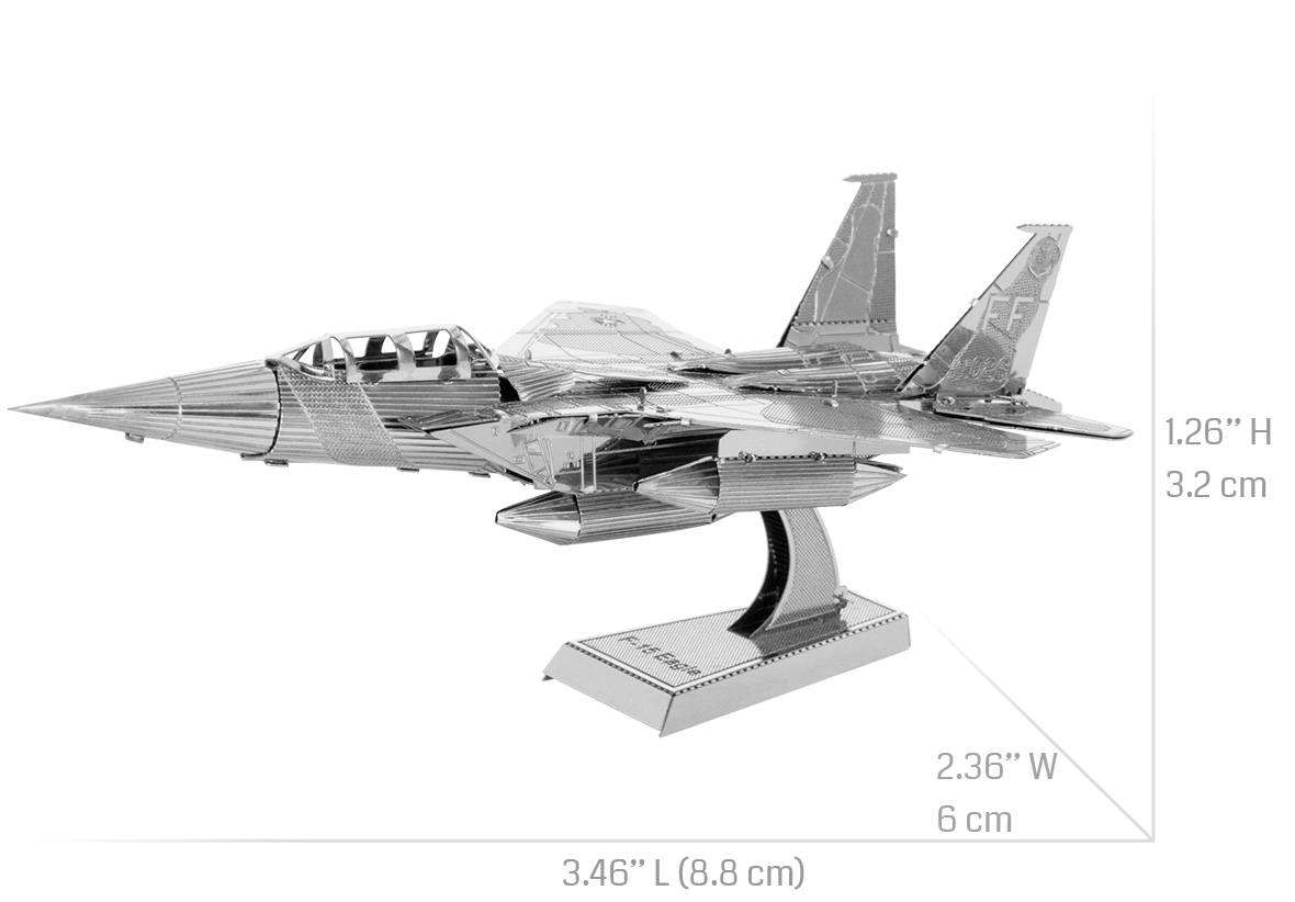 F15 EAGLE JET YELLOW ALUMINUM SIGN 