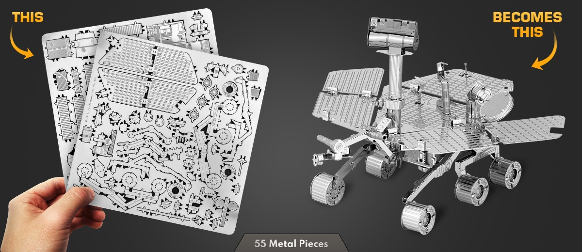 Mars Rover 3d-metall-bausatz Silver-edition Metal Earth 1077 for sale online 