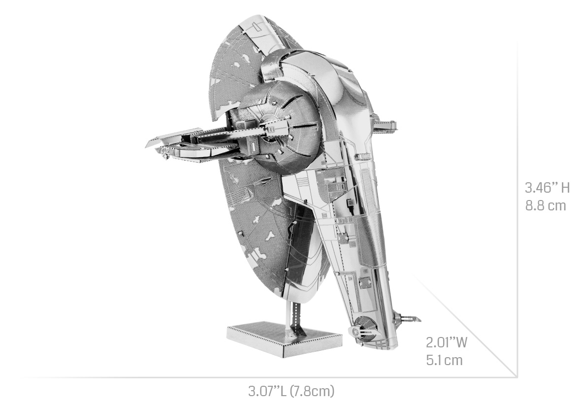 Metal Earth Star Wars Boba Fett's Starship 3D DIY Metal Models 
