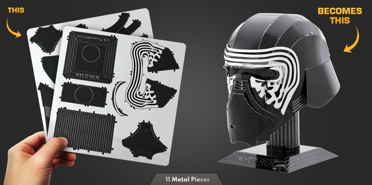 Metal Earth Star Wars Kylo Ren Helmet Steel Model Kit NEW 