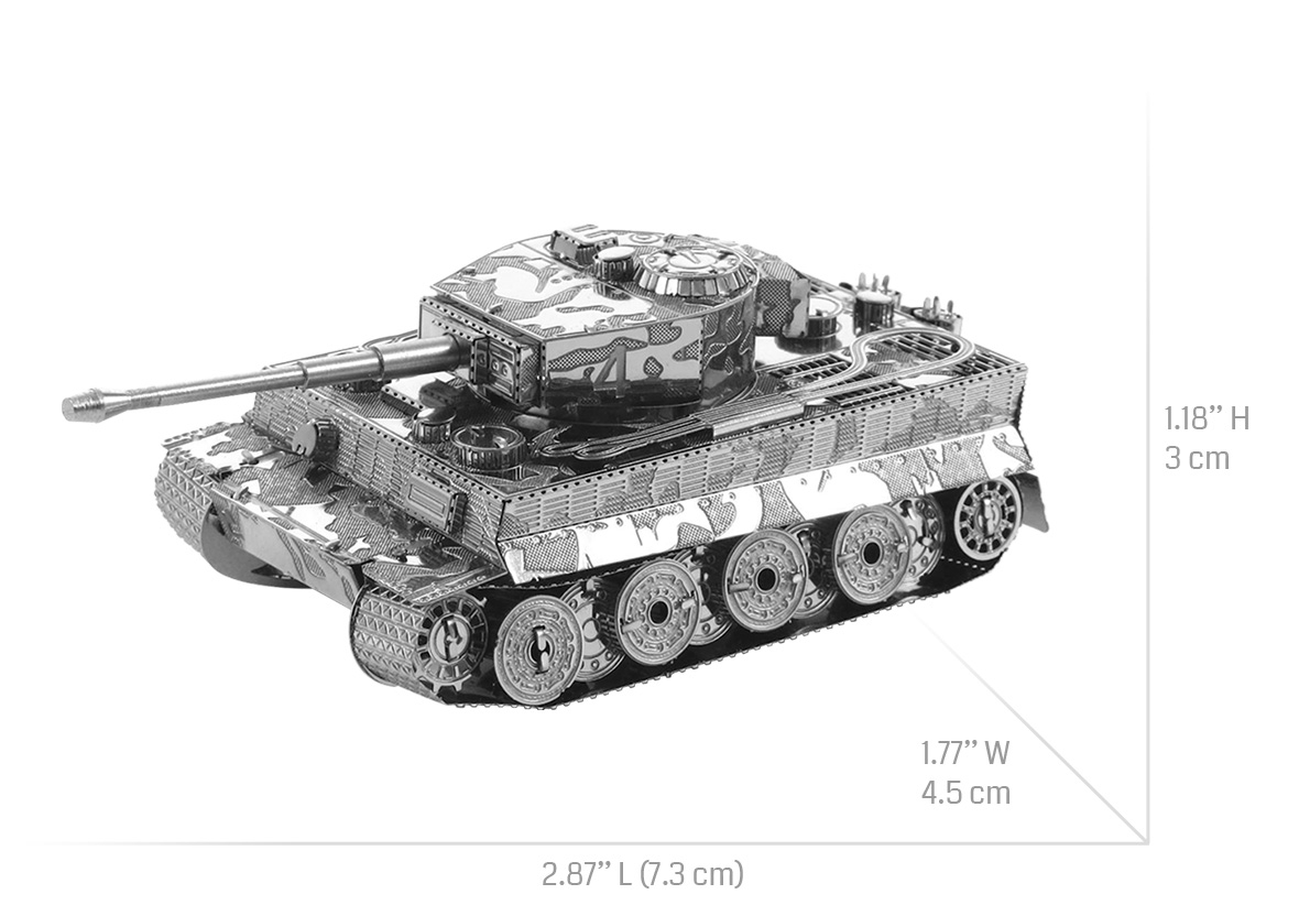 Age 15 years old or up Tenyo Metallic Nano Puzzle TMN-27 Tiger Tank 
