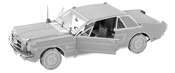 1965 Ford Mustang Metal Earth 3D Laser Cut Metal Model Kit Fascinations 
