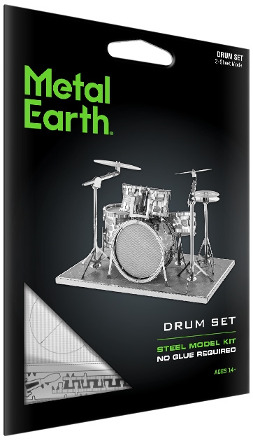 Fascinations Metal Earth 3D Laser Cut Model Drum Set for sale online