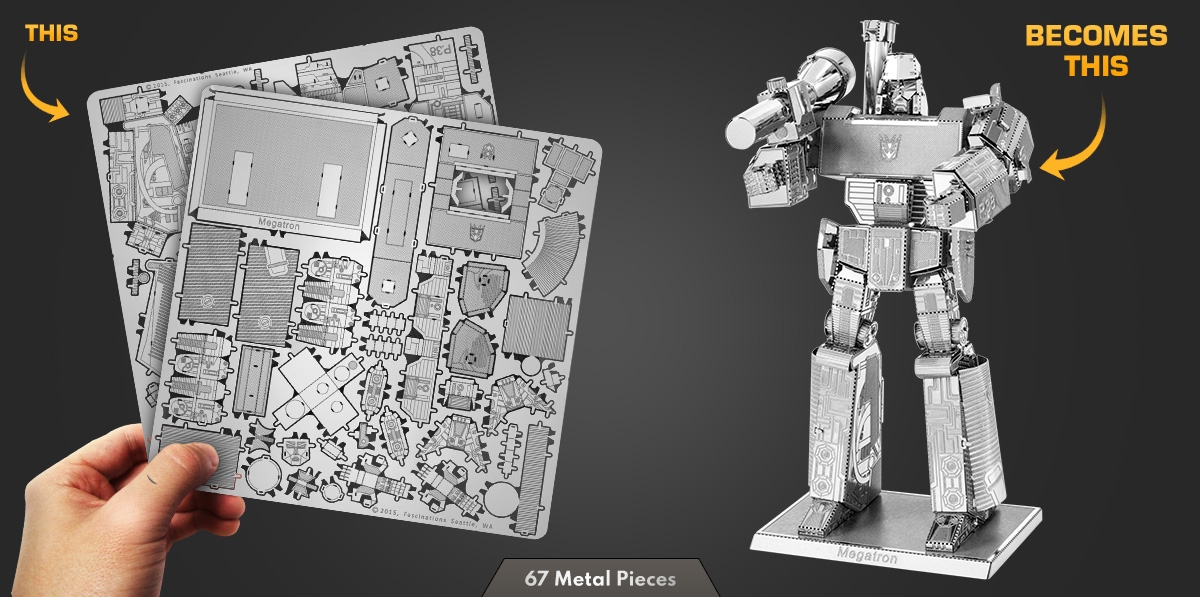 Transformers Megatron for sale online Fascinations Metal Earth 3D Laser Cut Model 