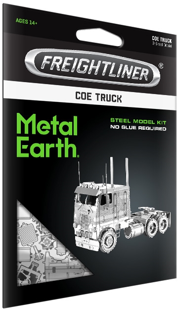 Fascinations Metal Earth Freightliner COE Truck Laser Cut Metal Model Kit 