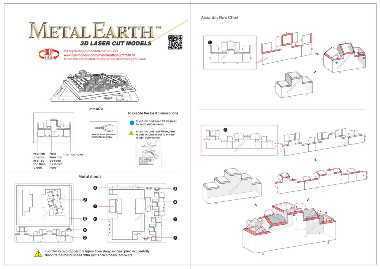 instruction sheet MMS073 - Javits Convention Center 