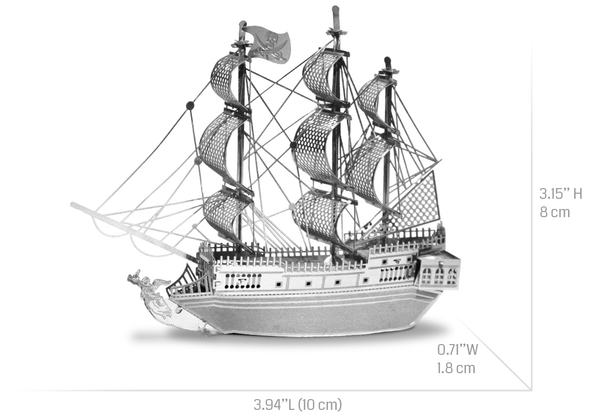 Black Pearl Ship AND Golden Hind... Metal Earth 3D Laser Cut Steel Models 