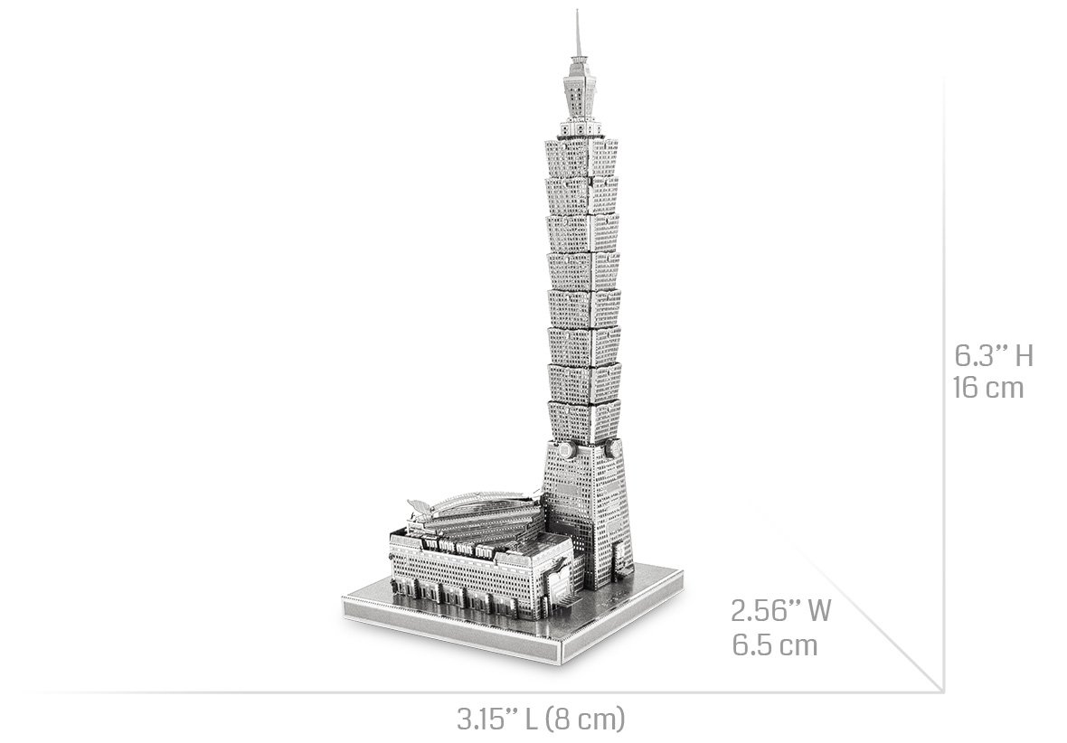 MagiDeal Taipei 101 Tower Gebäude Architektur Modell derTaiwan Haus Dekoration Ornament 
