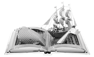 Picture of Moby Dick Book Sculpture