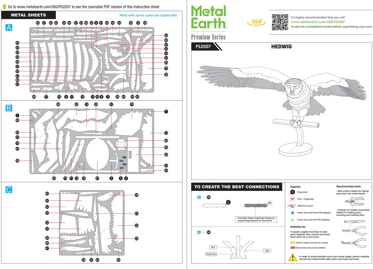 instruction sheet PS2007 - Hedwig™