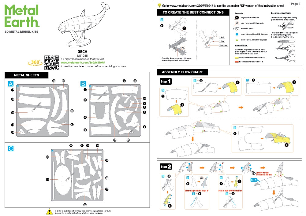 instruction sheet ME1045 - Orca