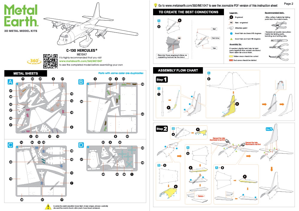 instruction sheet ME1047 - C-130 Hercules®