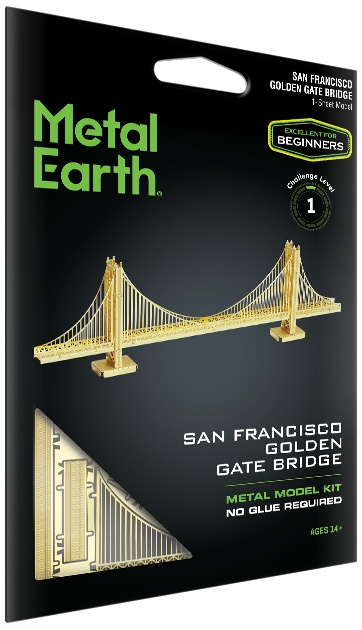 MMS001G - Gold Golden Gate Bridge  