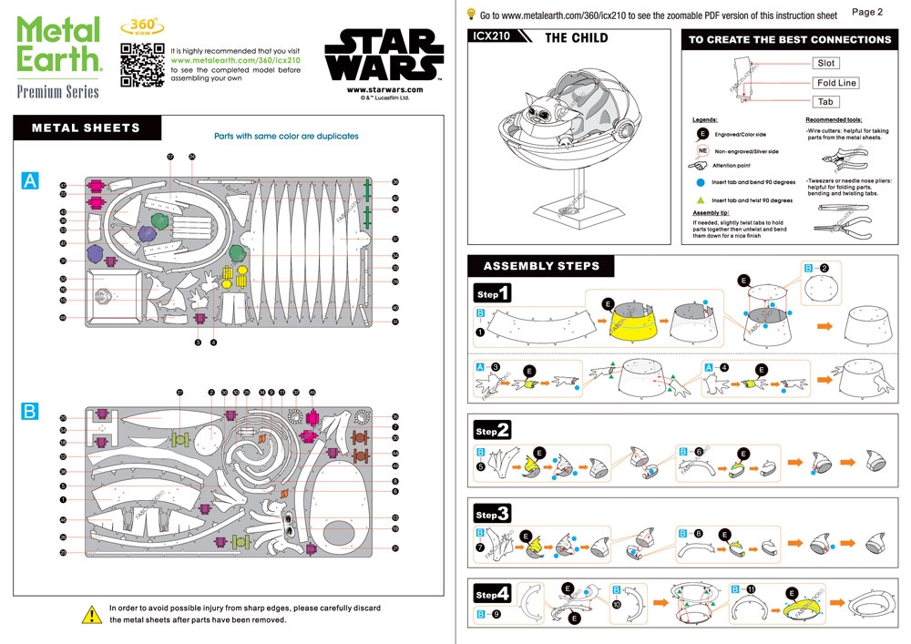 instruction sheet ICX210 - The Child™
